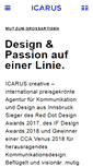 Mobile Screenshot of icarus-creative.com